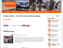 Tablet Screenshot of bromleycyclists.org